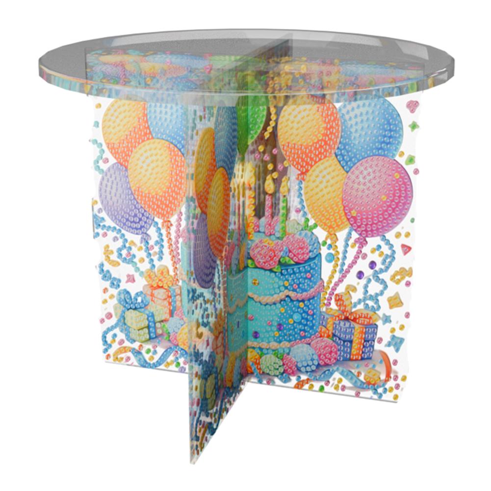 Acrylic Sunflower Diamond Painting Plant Stand Diamond Art Potted Plant Holder Rhinestones Plant Display Shelf for DIY Art Craft