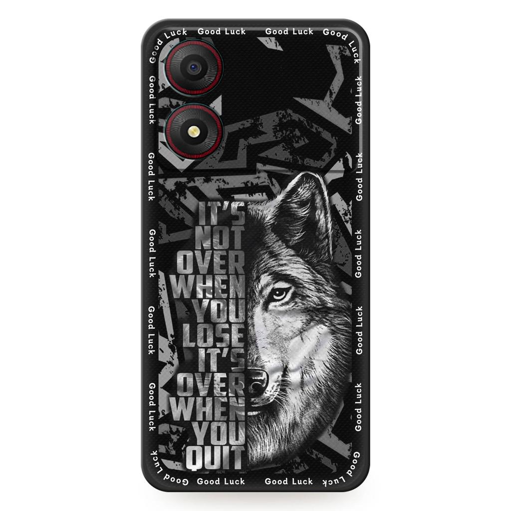 Silicone Phone Protector Phone Case For ZTE Blade A34 TPU Cute Graffiti Shockproof Anti-knock Durable Fashion Design