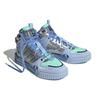 Adidas Neo D-Pad Mid Casual Slip-Resistant Durable High-Top Skate Shoes Unisex Sneakers Blue Silver HQ7026