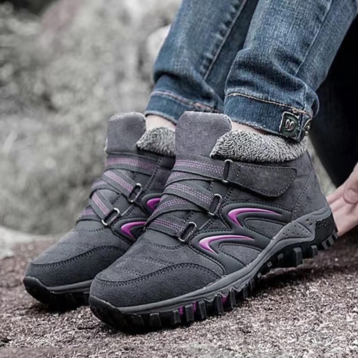 Удобная мужская плюшевая теплая модная нескользящая хлопковая обувь для прогулок — фото 2