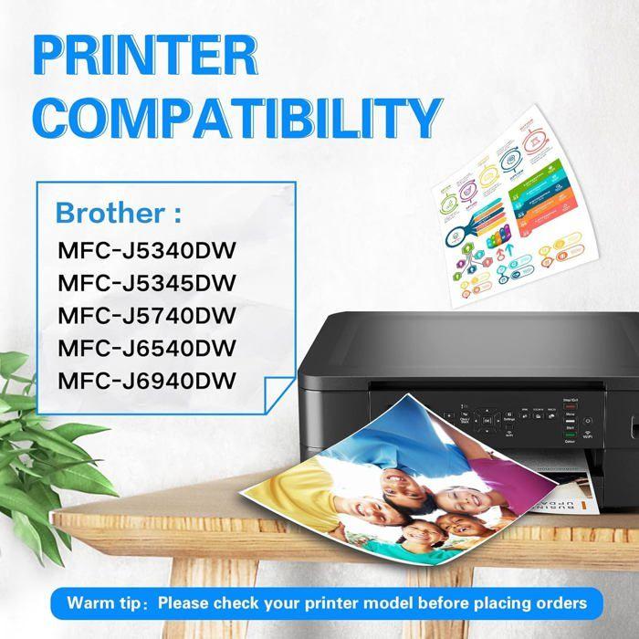 Cartouche d'Encre - SANCTink - LC422 XL - Compatible Brother - Pack de 8 - Multi-couleurs