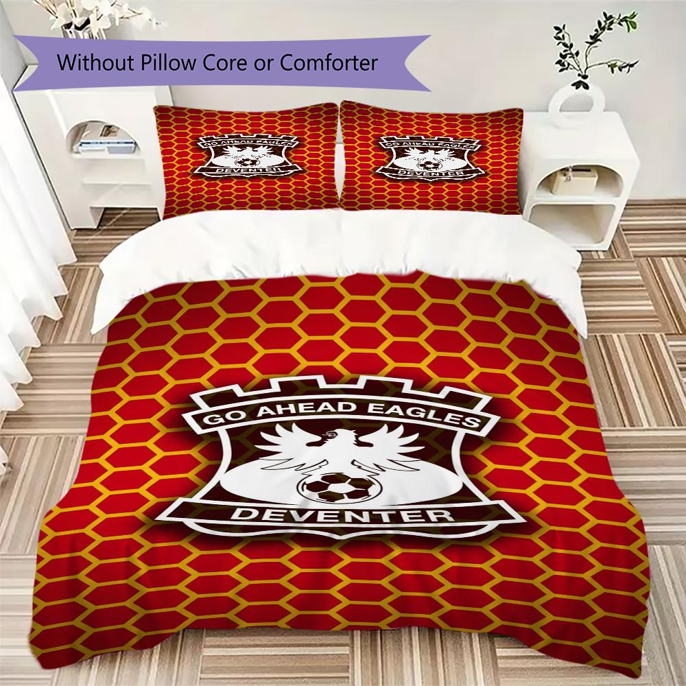 Go Ahead Eagles Pattern Bedding uilt Set uilt Cover Pillowcase Home Decoration Birthday Gift (1 * duvet cover + 2 * pillowcase without core)
