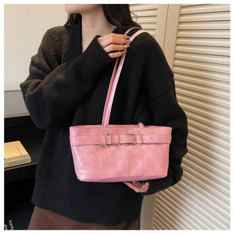 Simple Style Faux Leather Shoulder Bag for Women Fashion Commuter Handbag