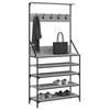Clothing Rack with Shoe Shelf Grey Sonoma 90 X 34 X 184 Cm