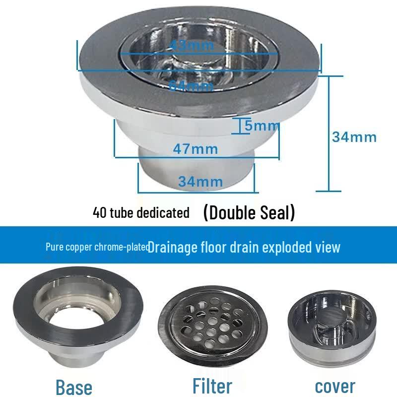 Versatile Copper Floor Drain Stopper