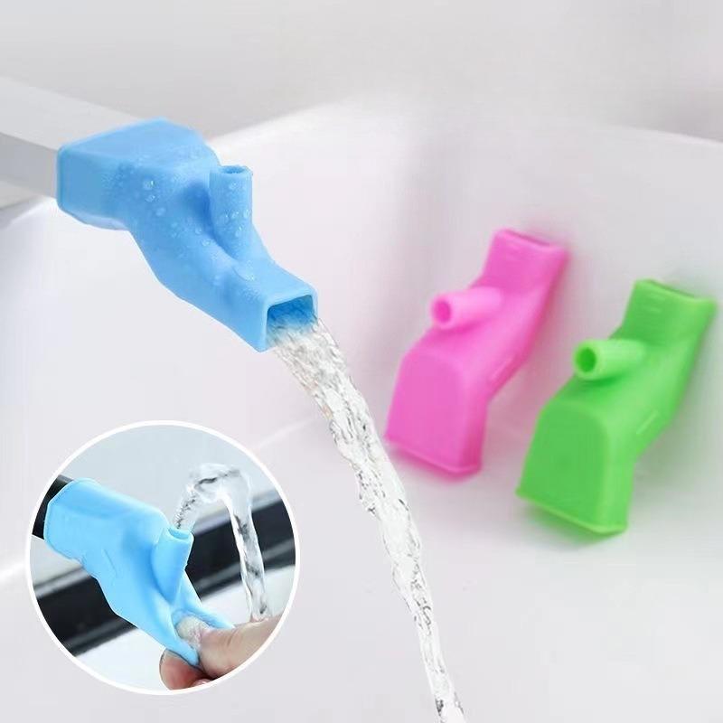 Bathroom Silicone Faucet Extender Bathroom Sink Device Home Multifunctional Cleaning Tools Children Faucet Extenders Kitchen