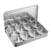 Stainless Steel Multi-Compartment Seasoning Box