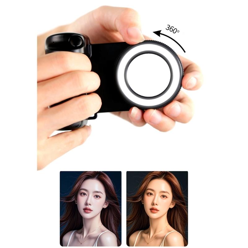 Magnetic Phone Grip Bluetooth-compatible Shutter Camera Handle Selfie Stabilizers With Fill Light For Mobile Phone