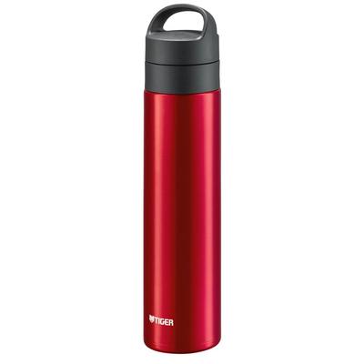 Tiger Thermos Water Bottle 600ml Vacuum Insulated Carbonated BottleBottleHeat/Cold Portable Compact Red MKB-T601RB