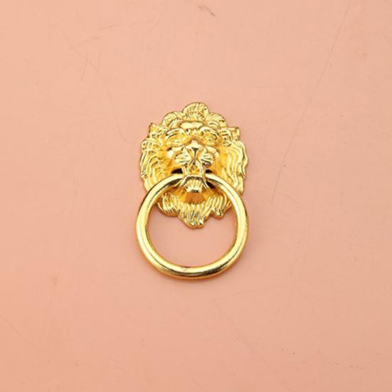 Creative Lion Head Vintage Antique Drawer Door Cabinet Pull Ring Knobs Handles