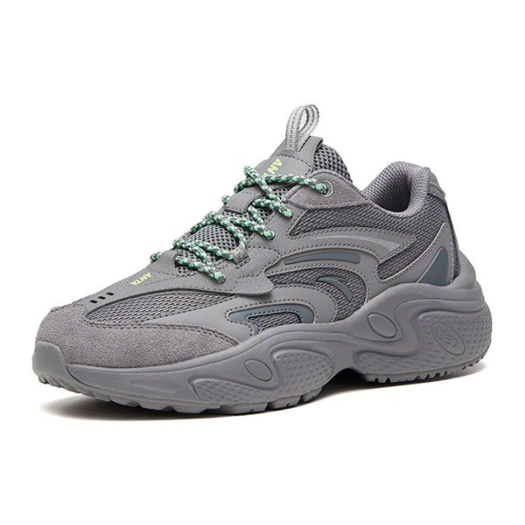 Anta C37 Shock Absorbing Non-Slip Durable Low-Top Sports Casual Shoes Women sneakers Gray 922318890-5