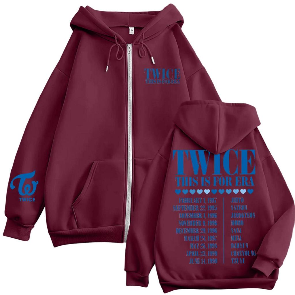 Damen Casual Mode Bedrucktes Langarm-Kapuzensweatshirt mit Reißverschluss