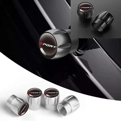 4 Stuks Sportieve Aluminium Auto Wiel Band Ventieldopjes Velg Ventielsteel Covers Luchtstof Waterdicht Voor Auto's Motoren Vrachtwagens Fietsen