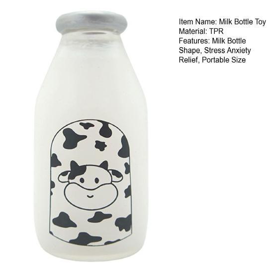 Milk Bottle Squeeze Toy Stress Relief Milk Can Pinch Sensory Toy Kids