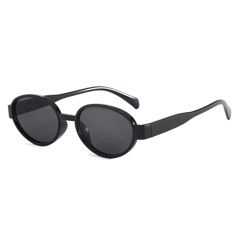 

Children Korean Oval Minimalist Plastic Sunglasses for Boy and Girls Fashion Trendy Outdoor Sunscreen Sunshade Eyewear C1
