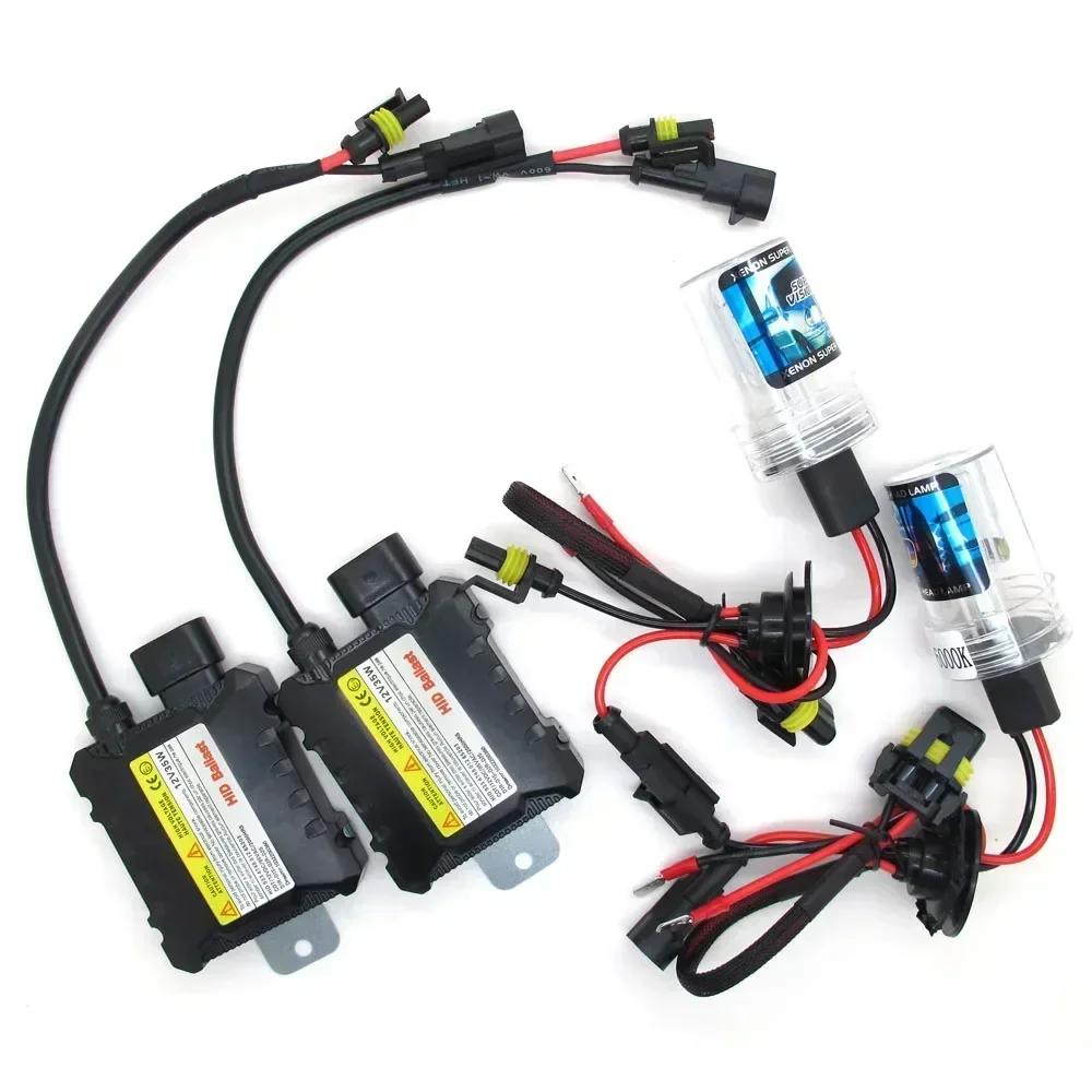 H7 DC 55W Ballast Kit HID Xenon Headlight Bulb 12V H1 H3 H11 880 9005 9006 H4 Hid Kit 4300k 6000k 8000k Replace Halogen Lamp H7