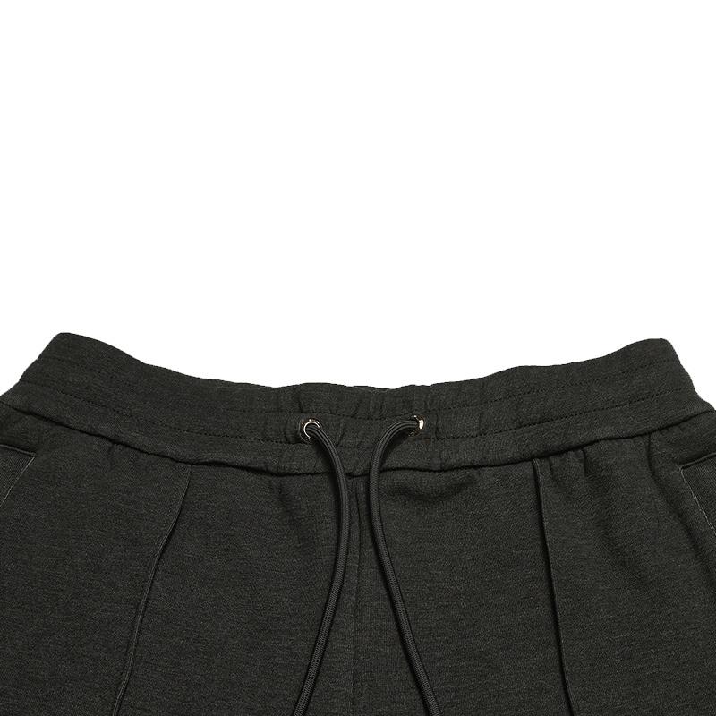 FILA Milano Series Fashion Simple Comfortable Versatile Casual Knit Sports Pants Women bottoms Dark-Heather-Gray F11W615605FMG