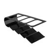Desktop Plastic Phone VCR DVD TV Step Remote Control Holder Storage Rack Organizer (Black)