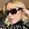Y2K Square Rivet Sunglasses Women Men Vintage Punk Hip Hop UV400 Luxury Designer Shades