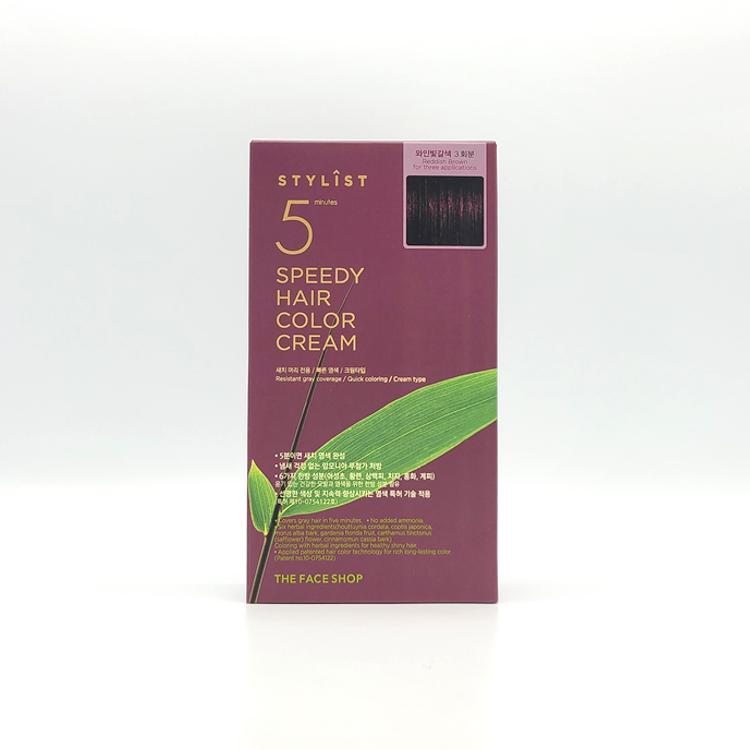 

THE FACE SHOP - Stylist 5 Minutes Speedy Hair Color Cream #Reddish Brown