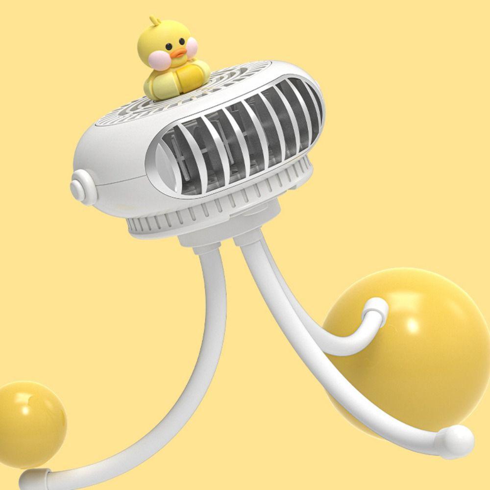 Night Light Fan Clip Electric Fan Octopus Stroller Fan Baby Stroller Winding Fan Hanging Neck Fan