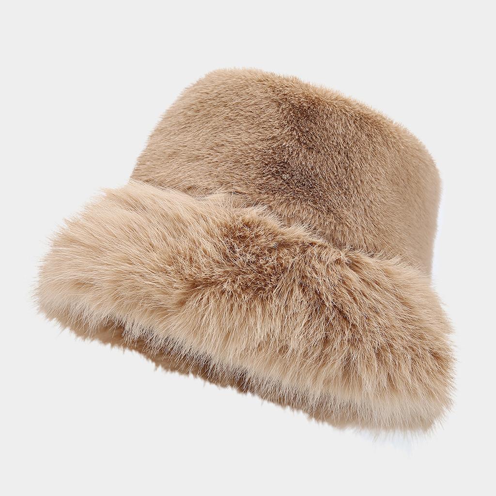 Plush Fisherman Hat For Winter Autumn Retro Warm Sun Protection