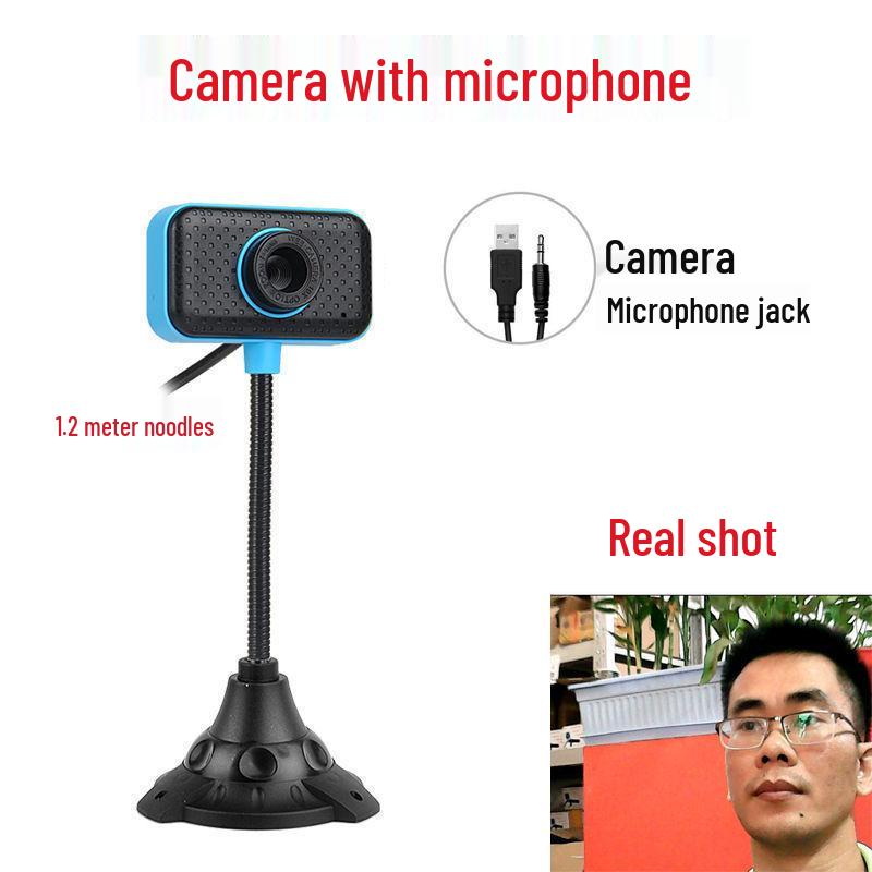 1080p HD Webcam with Built-In Microphone for Desktop & Laptop - Ideal for Online Classes, Exams, and Live Streaming