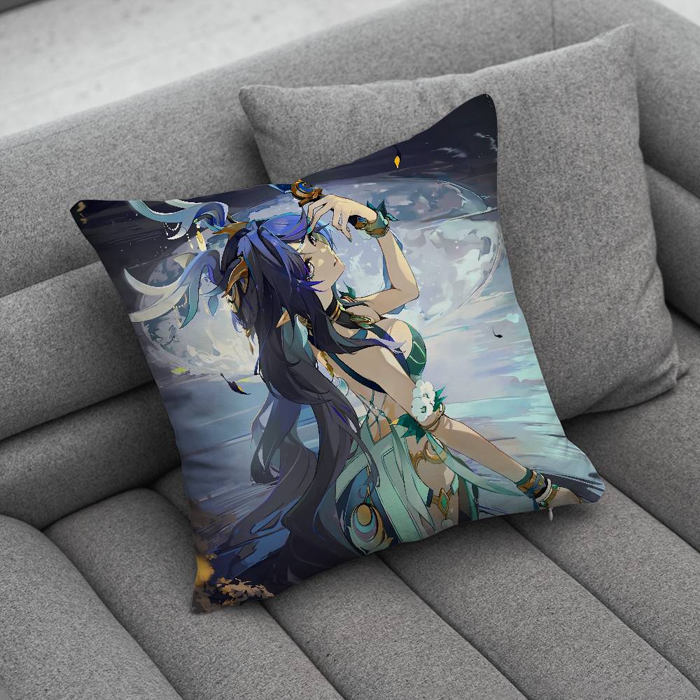 Genshin LLauma Impact  Print Pattern Sofa Cushion Cover Pillowcase Home Party Car Bedding