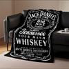 Jack Daniel's Whiskey Print for all seasons blanket lunch break throw gift