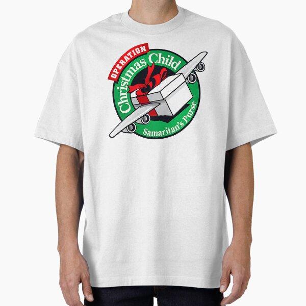 

Мужские повседневные рубашки с короткими рукавами Рубашка Operation Christmas от Samaritan s Purse Аниме Черные футболки Футболки оверсайз S белый