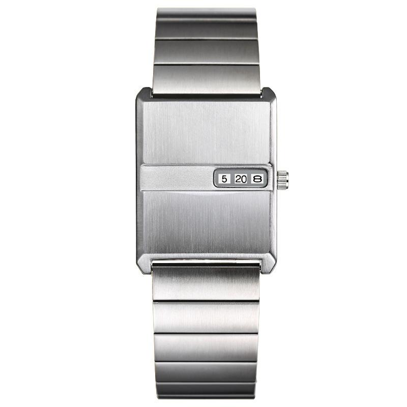 Y2K Style Square Stainless Steel Watch