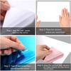 6pcs Self Adhesive Mirror Sheets Flexible Non Glass Mirrors Removable Mirror Wall Stickers Home Room Bedroom 3D Wall Decor