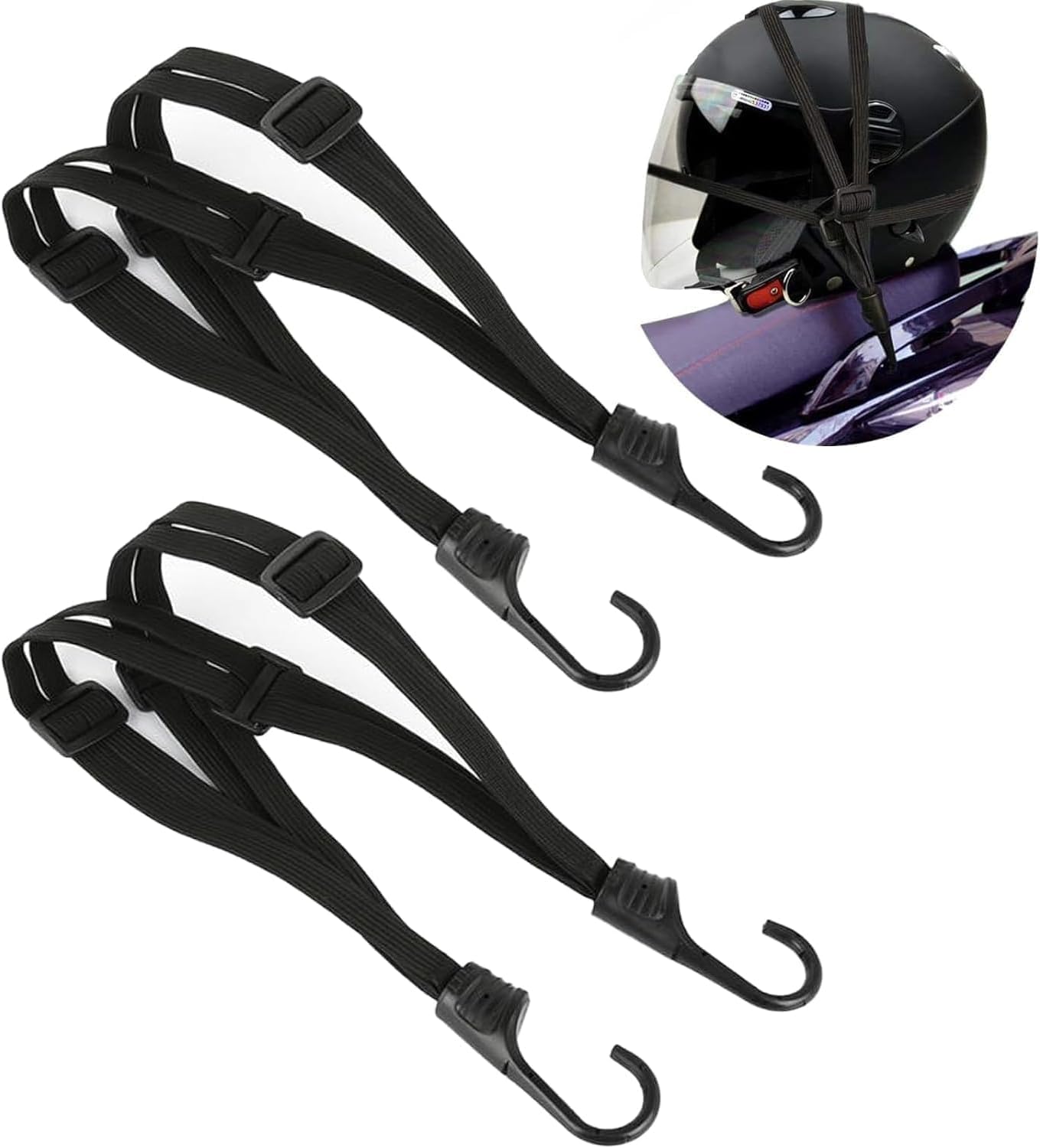 

Сетка для туризма, Велосипедная сетка, Сумка-сетка для велосипеда, Мотоцикл, Сверхпрочный эластичный шнур, Фиксация груза, 60+60cm чёрный