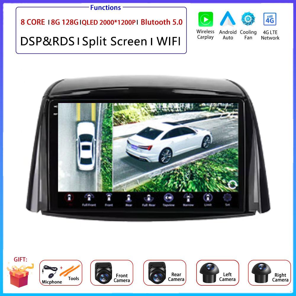 9 “ 4G Android OS Carplay Auto For Renault Koleos 2008 2009 2010 - 2016  Car Radio Navigation GPS Multimedia Video Player AMI