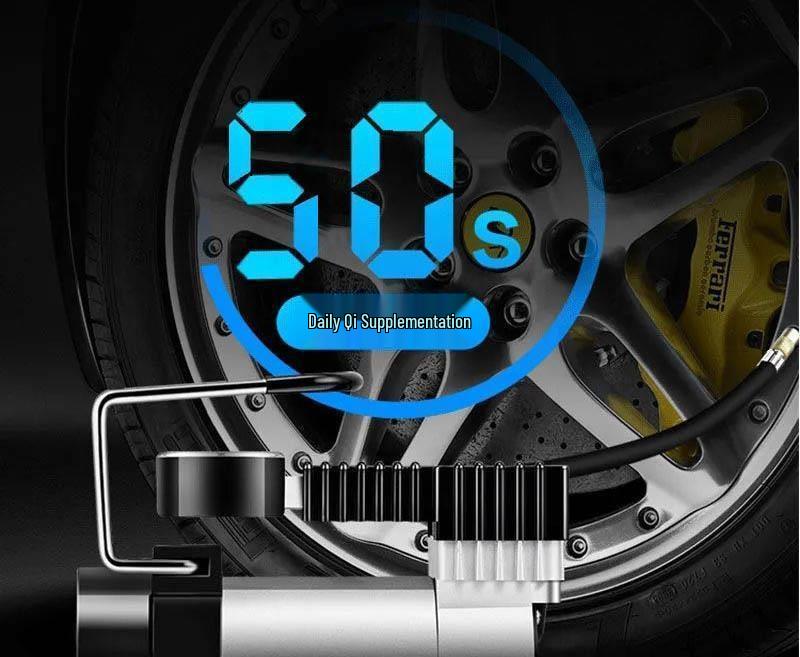 Compact 12V Car Tire Emergency Air Pump