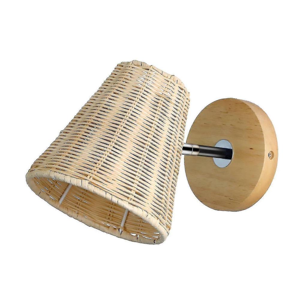Rattan Wall Sconce Wall Mounted Wall Lamp Bedside Lamp For Hallway - DD