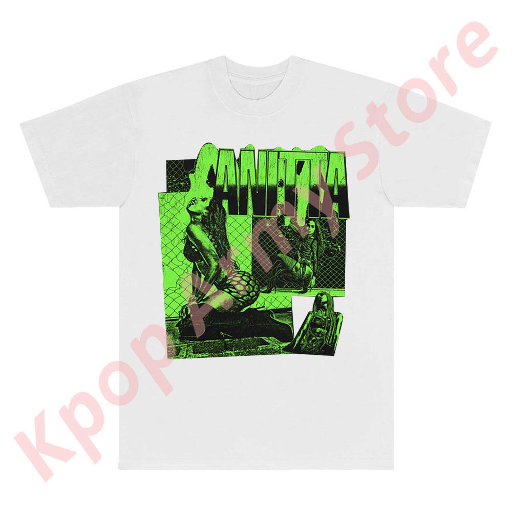 Anitta Green Collage Tshirts Funk Generation Tour Merch Tee Summer Unisex Fashion Casual Crewneck Short Sleeve S