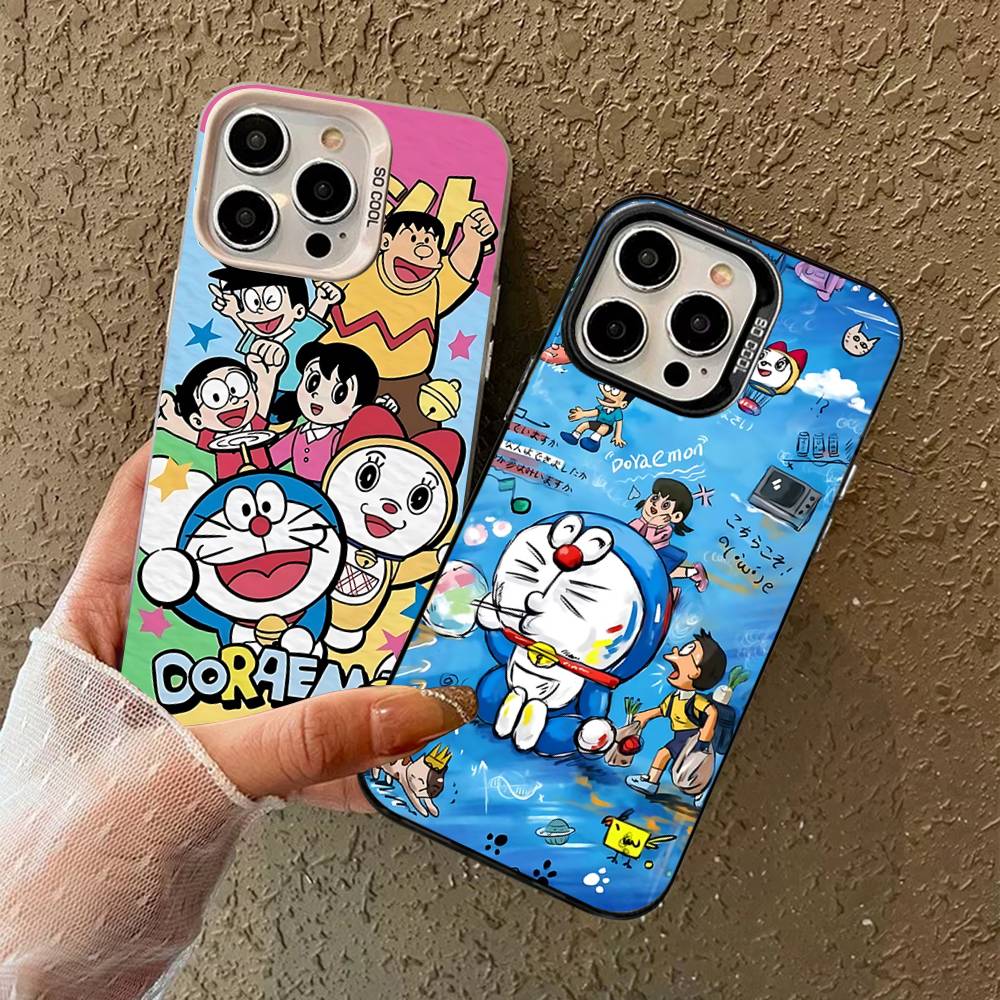 Cartoon D-Doraemons Phone Case For IPhone 16 15 14 13 12 11 Pro Max 17 Plus Colorful Cover