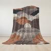 Layered Hills Flannel Blanket Warm Soft Halloween Christmas Couch Warm Cozy Decorative Decor Gift for All Season