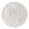 Extra Soft Thin and Flexible White Rug Diam.160