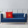 USSR Hammer And Sickle CCCP Russian Soviet Flag Square Pillow Case Throw Pillow Casual Cushion Covers