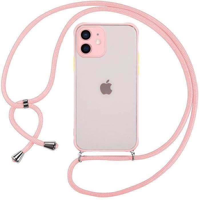 Coque de Protection - PROSHOP - iPhone 11 - Rigide - Rose - Avec Cordon