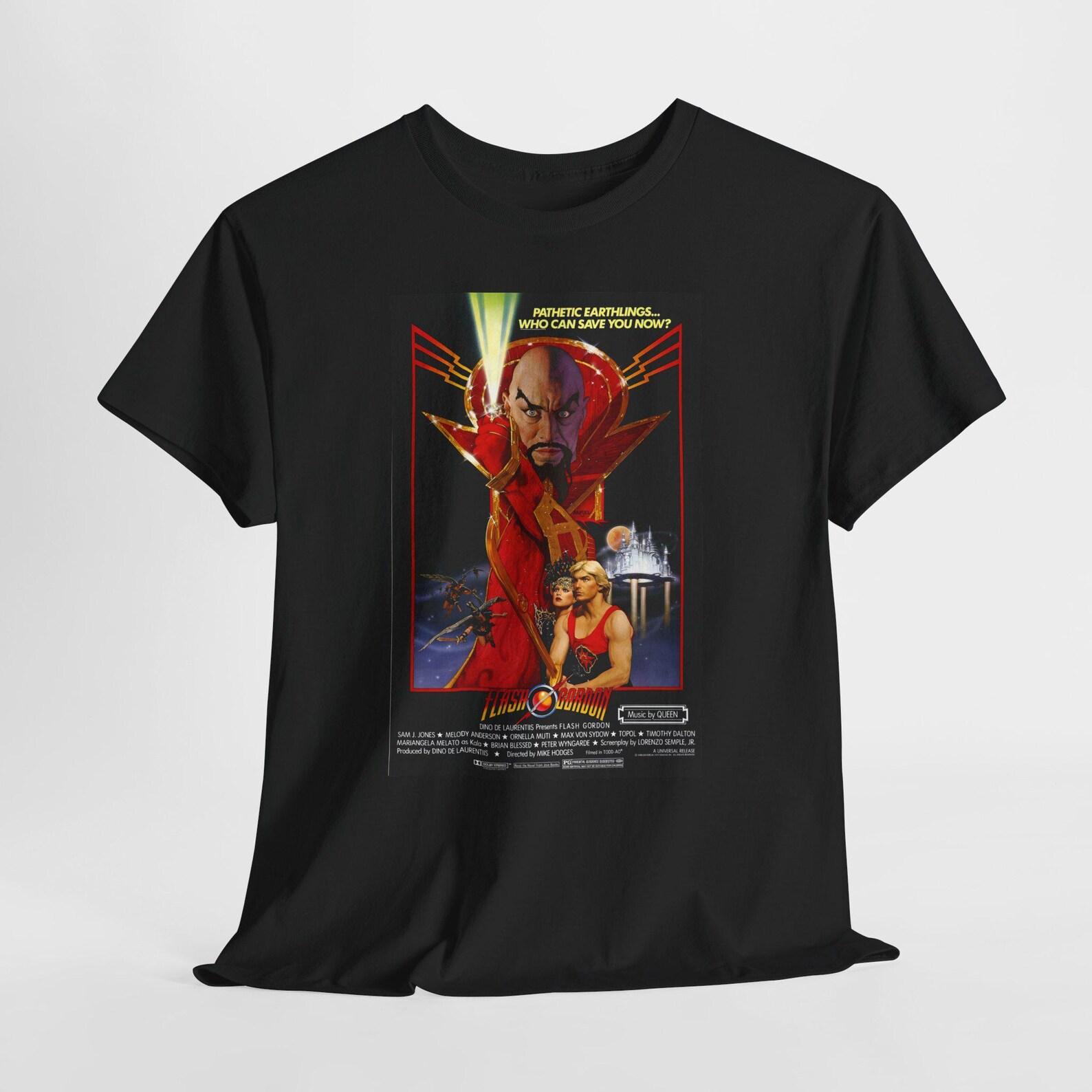 Flash Gordon Movie Unisex Tee, Sci-Fi Graphic T-Shirt, Retro Film Fan Apparel, Vintage Space Adventure Shirt, Cult Classic Film Clothing 4XL