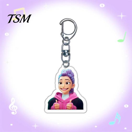 Character Keychain Witch Hunter Acrylic Anime Pendant Holder Exquisite Vivid Expression Bag Accessory