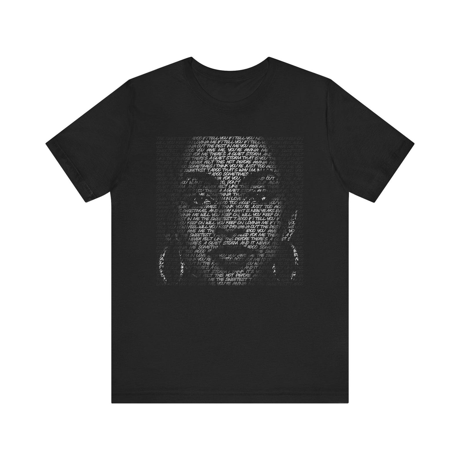 Sade Sweetest Taboo Lyrical Fan Portrait - Unisex Jersey Short Sleeve Tee M