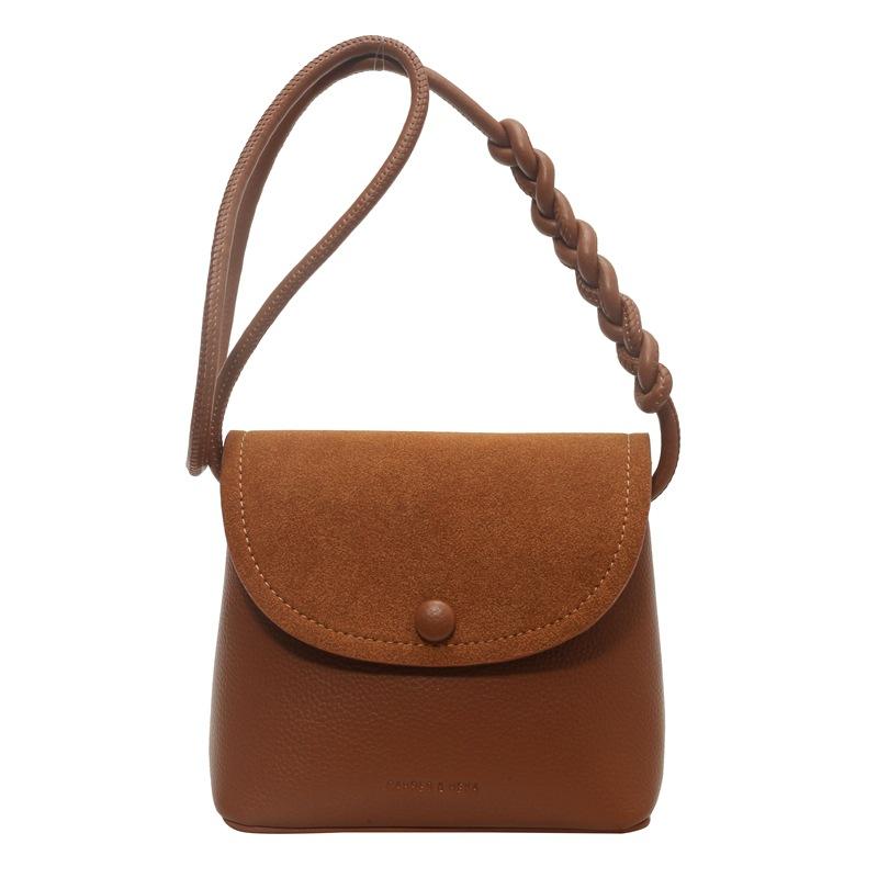 

Женская новая модная наплечная сумка кроссбоди сумка-ведро коричневый