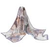 spring and summer fashion high-end mulberry silk summer sun protection shawl thin neck protection foreign style scarf