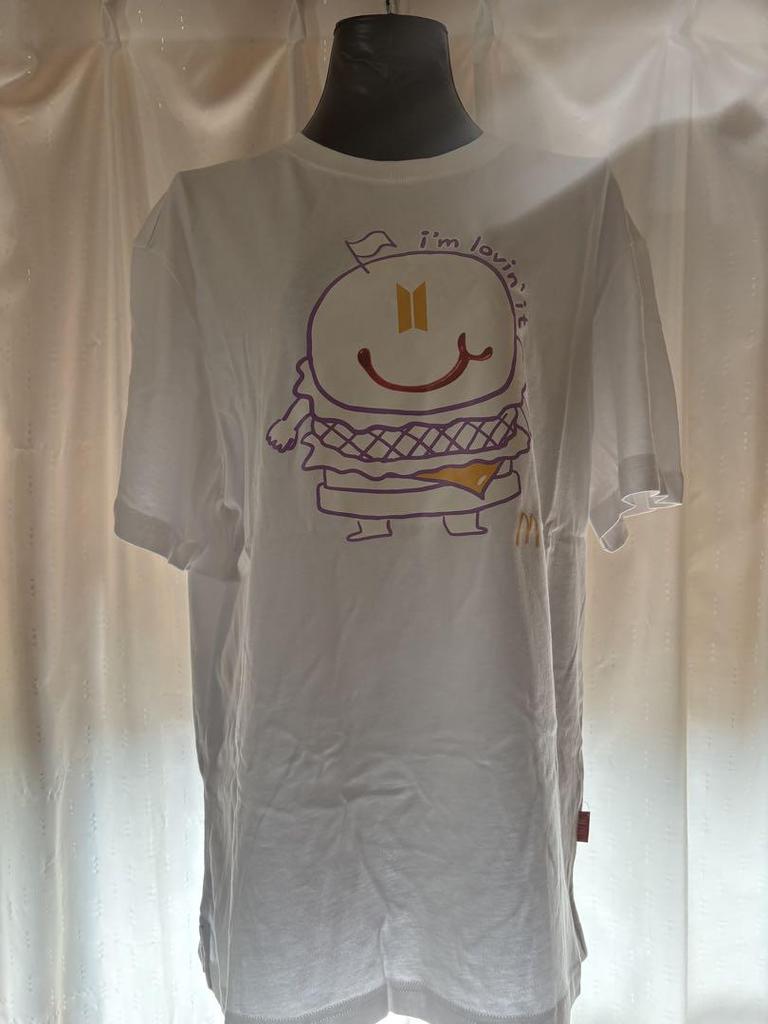 [USED] BTS JUNG KOOK McDonald's XL White T-shirt