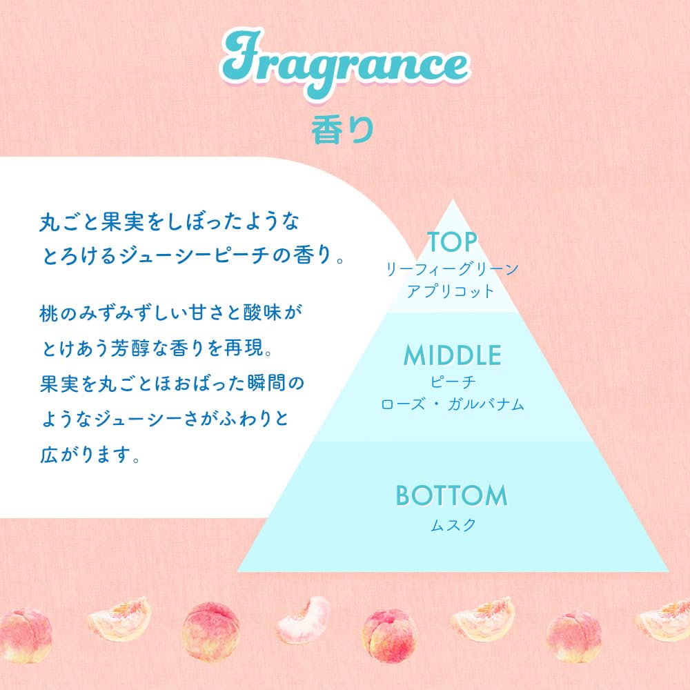 House of Rose Body Soap JP (Juicy Peach Scent) Peach, Moisturizing Ingredients, 300mL