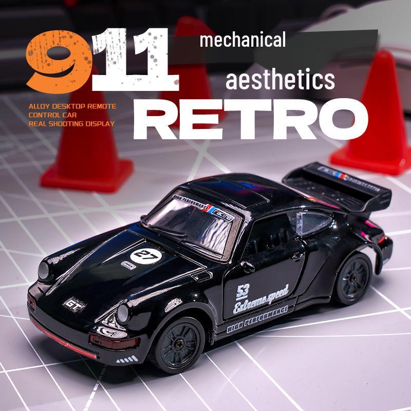 1:43 Scale Alloy Drift RC Car with Openable Doors - Mini Desktop Remote Control Toy